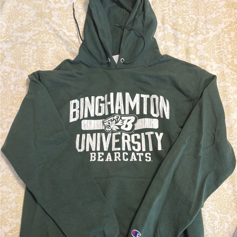Champion Forest Green Binghamton University Hoodie